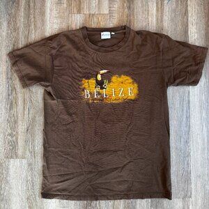 Vintage Carnival Cruise Belize Parakeet T-Shirt XLarge